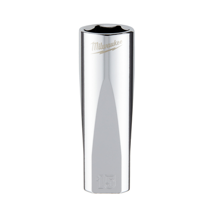 Douille a cliquet 3/8 longue 15 mm MILWAUKEE ACCESSOIRES - 4932478359