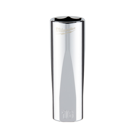Douille a cliquet 3/8 longue 16 mm MILWAUKEE ACCESSOIRES - 4932478360
