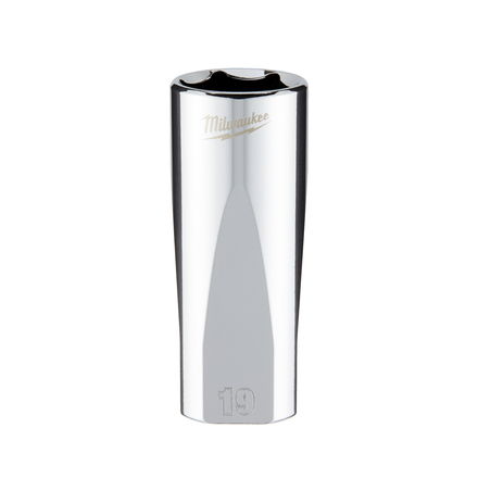 Douille a cliquet 3/8 longue 19 mm MILWAUKEE ACCESSOIRES - 4932478363