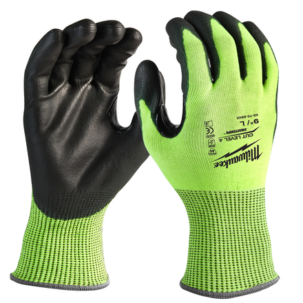Gants haute visibilite & anti-coupure niveau 4/d - s/7-1pc MILWAUKEE EPI - 4932479926