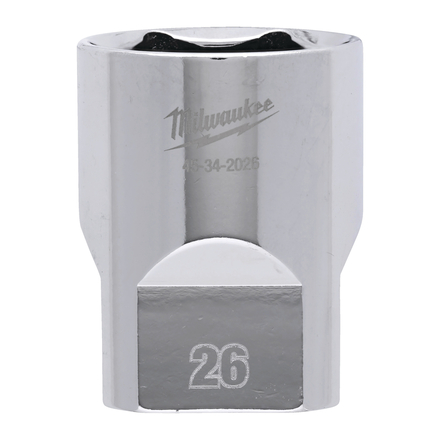 Douille a cliquet 1/2 courte 26 mm MILWAUKEE ACCESSOIRES - 4932480024
