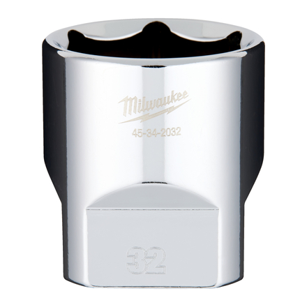 Douille a cliquet 1/2 courte 32 mm MILWAUKEE ACCESSOIRES - 4932480028