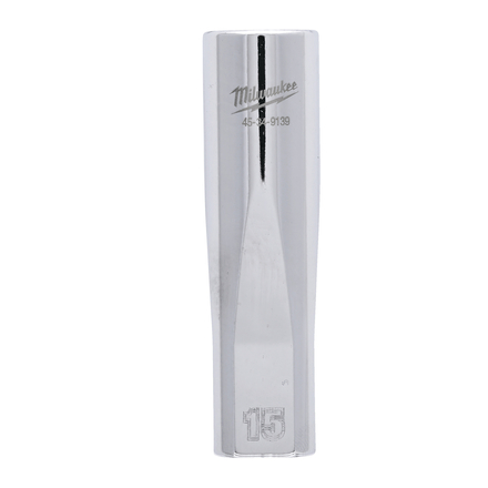 Douille a cliquet 1/2 longue 15 mm MILWAUKEE ACCESSOIRES - 4932480035