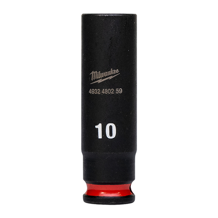 Douille MILWAUKEE ACCESSOIRES shockwave hexagonale 1/4 longue - 4932480259