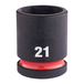 Douille shockwave 1/2 hex courte 21 mm MILWAUKEE ACCESSOIRES - 4932480315