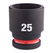 Douille shockwave 1/2 hex courte 25 mm MILWAUKEE ACCESSOIRES - 4932480319