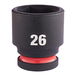 Douille shockwave 1/2 hex courte 26 mm MILWAUKEE ACCESSOIRES - 4932480320