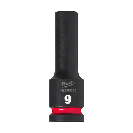 Douille shockwave 1/2 hex longue 9 mm MILWAUKEE ACCESSOIRES - 4932480327