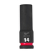 Douille shockwave 1/2 hex longue 14 mm MILWAUKEE ACCESSOIRES - 4932480332