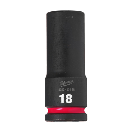 Douille shockwave 1/2 hex longue 18 mm MILWAUKEE ACCESSOIRES - 4932480336