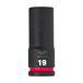 Douille shockwave 1/2 hex longue 19 mm MILWAUKEE ACCESSOIRES - 4932480337
