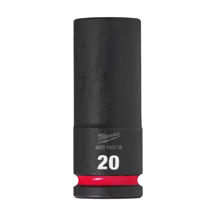 Douille shockwave 1/2 hex longue 20 mm MILWAUKEE ACCESSOIRES - 4932480338