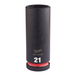 Douille shockwave 1/2 hex longue 21 mm MILWAUKEE ACCESSOIRES - 4932480339