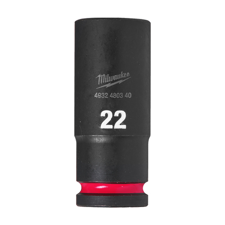 Douille shockwave 1/2 hex longue 22 mm MILWAUKEE ACCESSOIRES - 4932480340