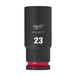 Douille shockwave 1/2 hex longue 23 mm MILWAUKEE ACCESSOIRES - 4932480341