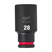 Douille shockwave 1/2 hex longue 28 mm MILWAUKEE ACCESSOIRES - 4932480346