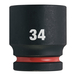 Douille MILWAUKEE ACCESSOIRES shockwave hexagonale 3/4 courte - 4932480371