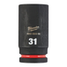 Douille MILWAUKEE ACCESSOIRES shockwave hexagonale 3/4 longue - 4932480390