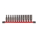 JEU DE RAILS DE DOUILLES À CHOCS 1/4˝ SHOCKWAVE™ (12PC) MILWAUKEE - 