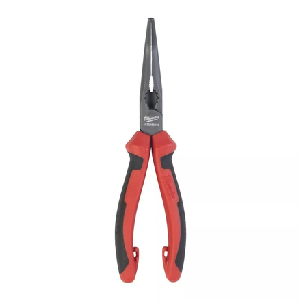 PINCE A BEC LONG 205MM tête 45 DEGRES - Clip brochable MILWAUKEE - 4932492466