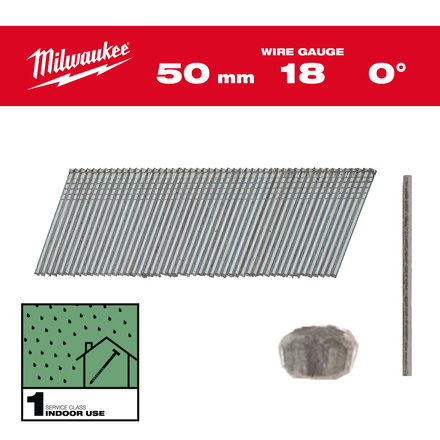 BOITE 10000 CLOUS GAUGE 18 INOX 16MM - Carton MILWAUKEE ACCESSOIRES - 4932492557