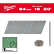 BOITE DE 2000 CLOUS 20° 7.4x2.8/65MM RS - Carton MILWAUKEE ACCESSOIRES - 4932492587