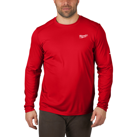 T-SHIRT WORKSKIN MANCHES-LONG ROUGE L. - Blister MILWAUKEE EPI - 4932493085