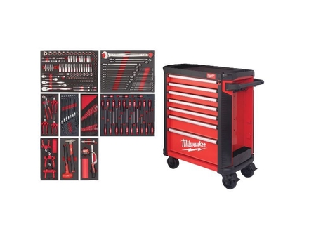 SERVANTE MILWAUKEE 7 TIROIRS AVEC OUTILS TOOLGUARD - 4932498185