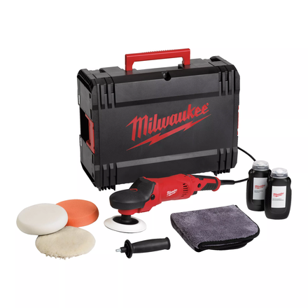 Polisseuse 1450W, 200mm, 380 à 2100 tr/mn MILWAUKEE AP 14-2 200 E SET - 4933432795