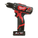 Perceuse visseuse MILWAUKEE sans fil 12 V 2 batteries 4 Ah avec chargeur M12 BDD-402C - 4933441925