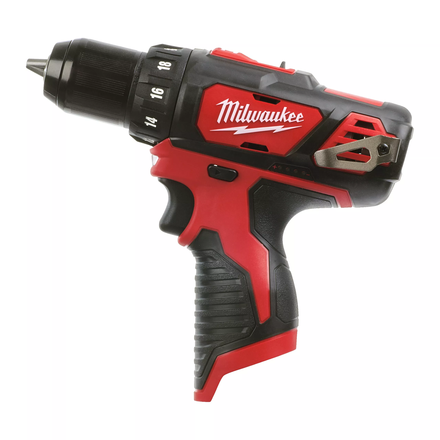 Perceuse visseuse MILWAUKEE sans fil 12 V 38 Nm 2 vitesses (sans chargeur et batterie) M12 BDD-0 - 4933441930