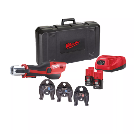 Pince à sertir MILWAUKEE M12 HPT-202C V-Set2 12V machoires (14,16,22 mm) - 4933459382