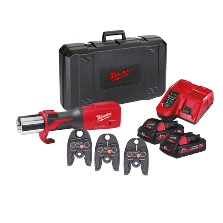 Sertisseuse hydraulique one key, 18v, 2 batteries 3ah, matrices u MILWAUKEE - 4933478309