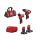 Pack Perceuse percussion + Visseuse à chocs MILWAUKEE M12 FPP2A2-402X - 4933480587