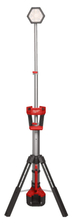 Projecteur trépied de chantier 18V, 5Ah, 2800 Lumens - Sac de Transport, 2 batteries M18 5Ah, chargeur M12-18FC MILWAUKEE - 4933492903
