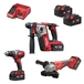 Pack MILWAUKEE M18 BLPP3C-502B perforateur + perceuse-visseuse + meuleuse 4933498166