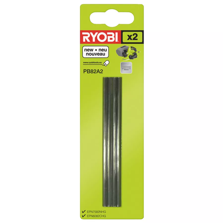 Jeu de 2 fers jetables (carbure) largeur 82 mm RYOBI PB82A2 - 5132002597