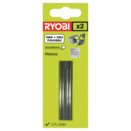 Jeu de 2 fers jetables (carbure) largeur 50 mm RYOBI PB50A2 - 5132002602