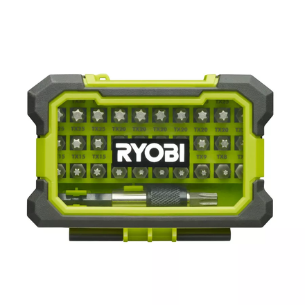 Coffret RYOBI RAK32TSD renforcé 32 pièces de vissage Torx de T7 à T40 - 5132002792