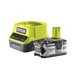 1 batterie lithium+ 18V - 4,0 Ah et 1 chargeur rapide 2,0 A RYOBI RC18120-140 - 5133003360