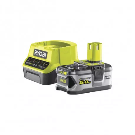 Batterie RYOBI 18V Lithium-ion ONE+ 5.0 Ah - 1 chargeur rapide - 5133003758