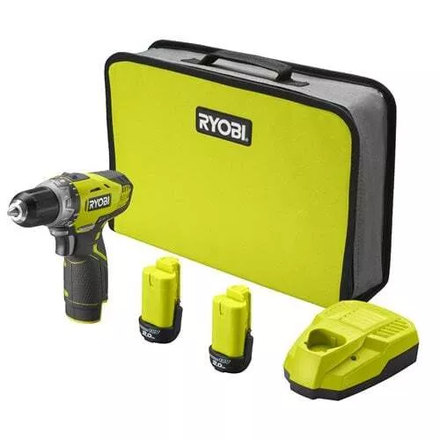 Perceuse-visseuse RYOBI 1 vitesse 12V (2x2.0Ah) - 5133005059