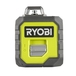 Laser 360° vert - portée 25 m - précision +/- 0,5 mm - Livré avec une pochette et 4 piles RYOBI - 5133005310