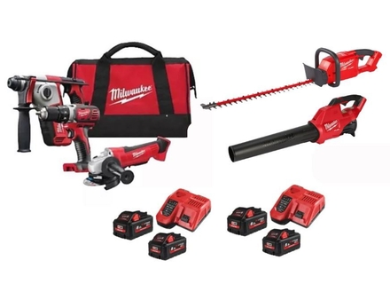 Starter pack MILWAUKEE bricolage jardin M18 BLPP3C-502 batterie et chargeur