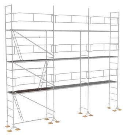 Echafaudage ACIER fixe M49 80 m² MEDIUM structure seule - TUBESCA - 04500804