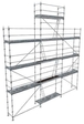 Echafaudage ACIER fixe R200 88 m² PROGRESS PIGNON + planchers RCE acier + garde-corps lisses - TUBESCA - 0P000146