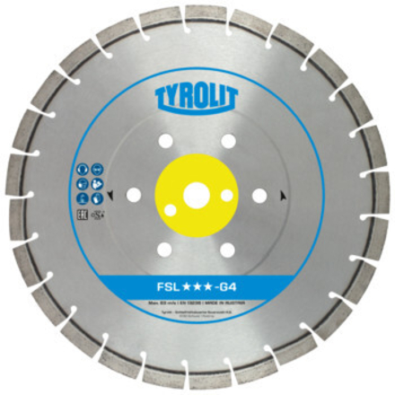 Disque diamant béton frais pour scies de sol diam. 350x2,8x25,4 PREMIUM TYROLIT - 34015787