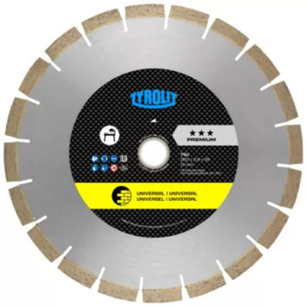 Disque diamant universel pour scies surtable diam. 700x3,9x60/55 PREMIUM TYROLIT - 34171019