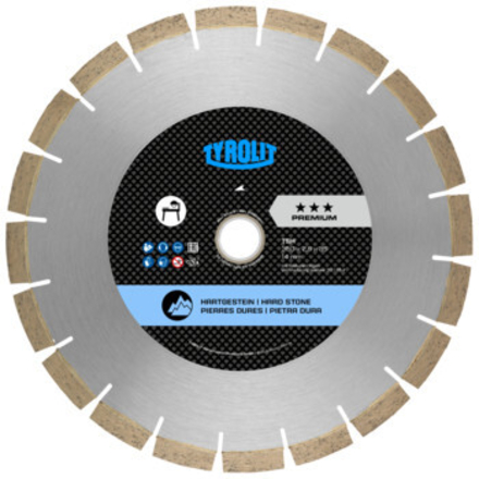 Disque diamant granit pour scies surtable diam. 250x2,2x35 PREMIUM TYROLIT - 34277672