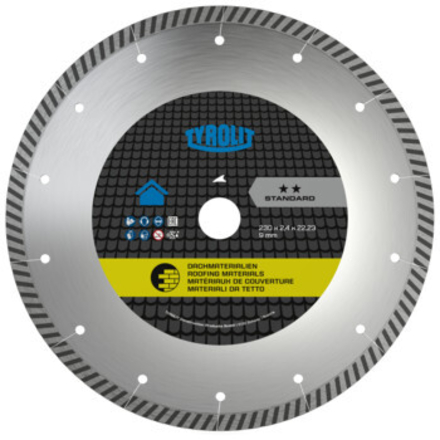 Disque diamant universel - sciage électro-portatif 230x2,4x22,23 STANDARD TYROLIT - 34485652